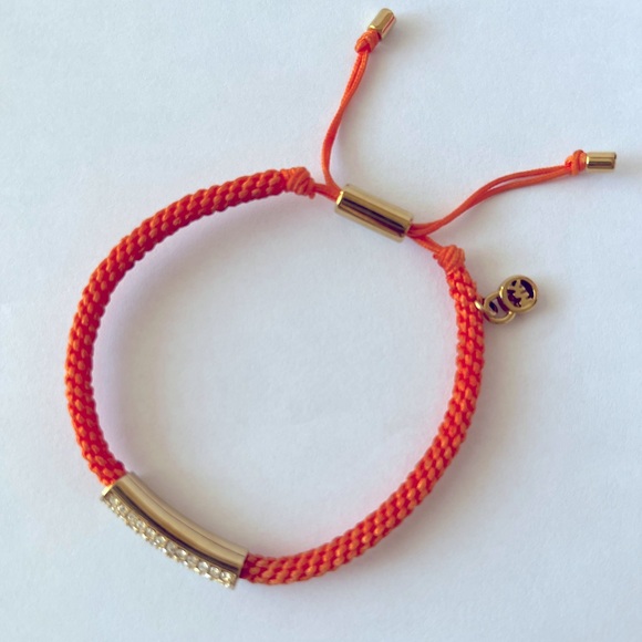 🧡 Michael Kors Macrame Friendship Gold Tone Bracelet - Picture 10 of 13